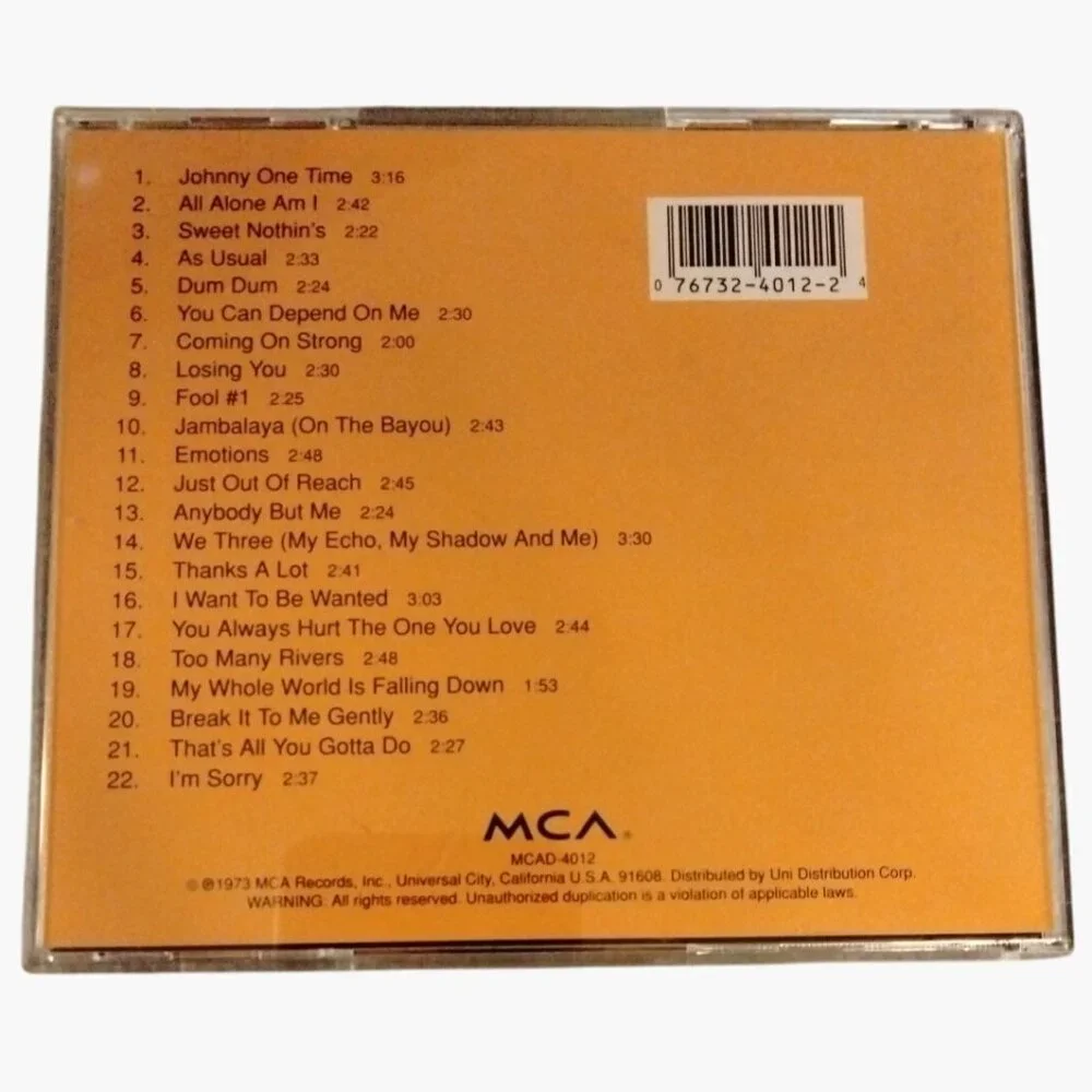 The Brenda Lee Story Her Greatest Hits CD MCA Records  Original 1973 release - Picture 2 of 3